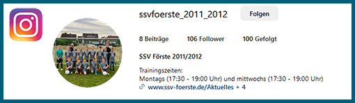 ssv förste c2 jugendmannschaft instagram