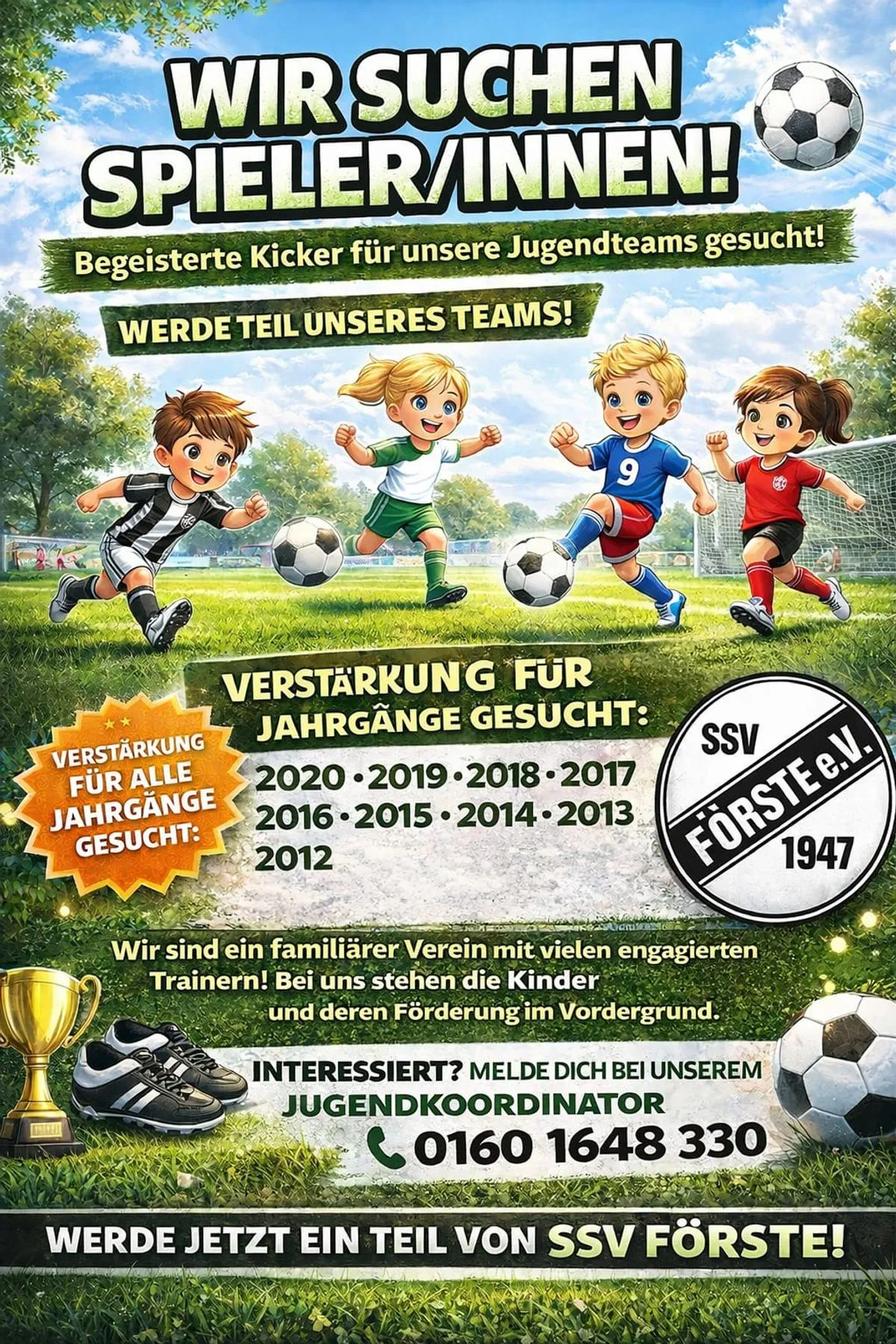 Jugendspieler gesucht SSV Förste hildesheim