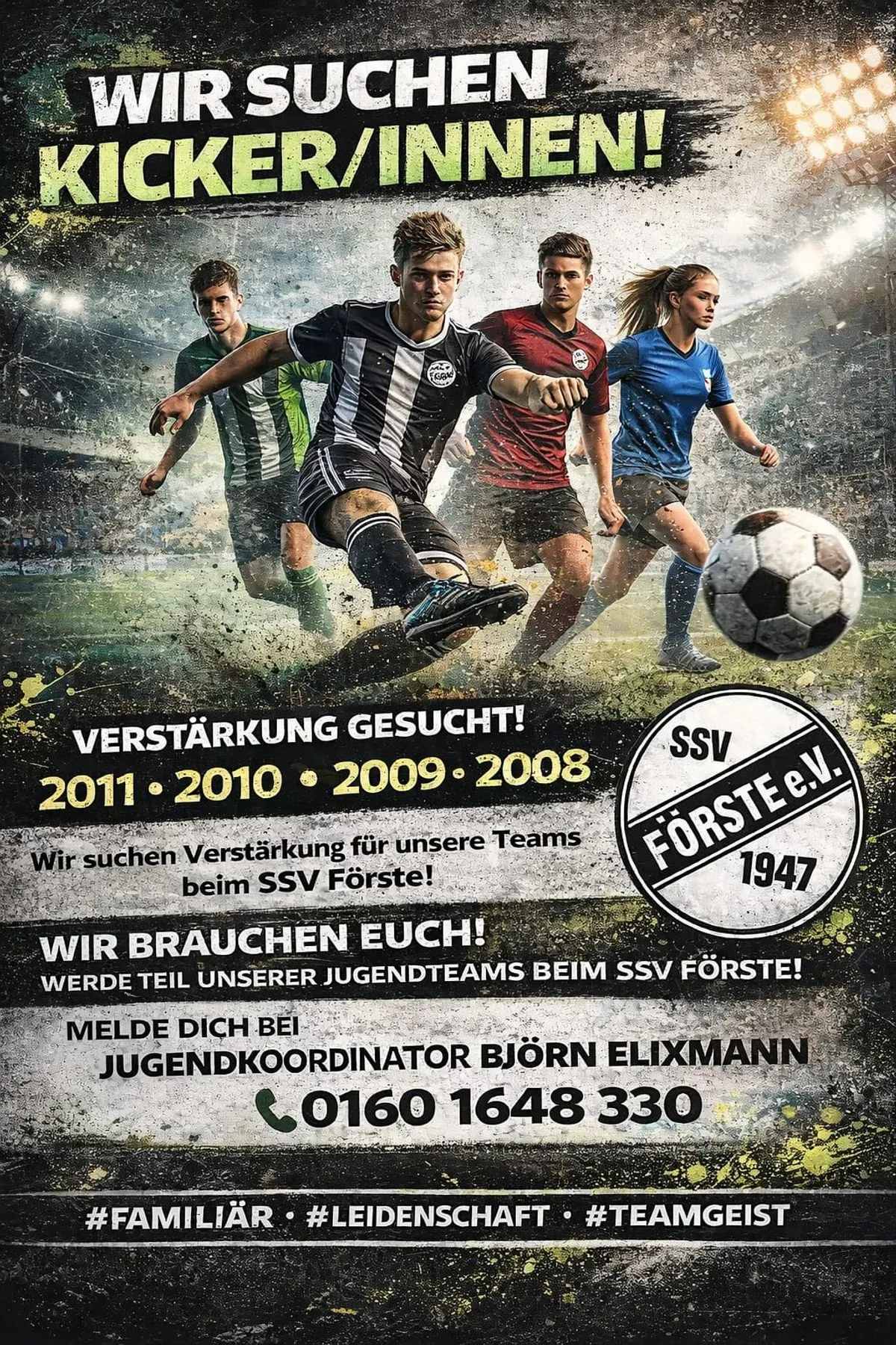 Spieler gesucht SSV Förste jugend teams